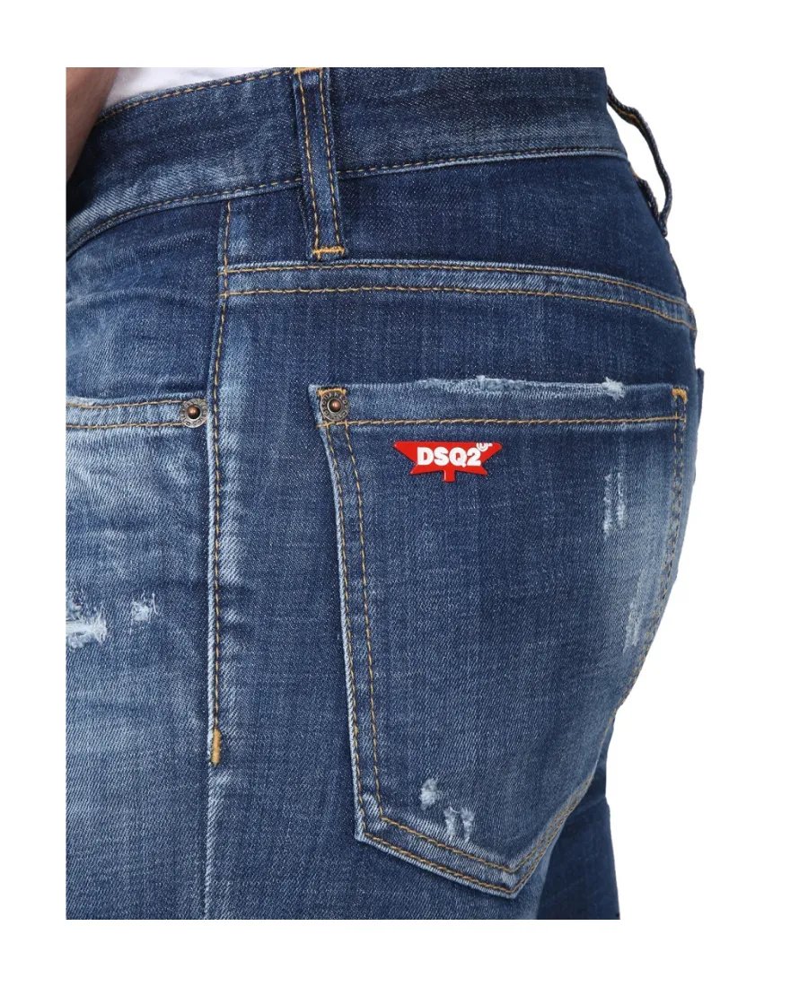 Dsquared2 Logo Patch Low-Rise Jeans
