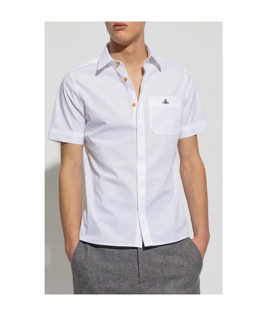 Vivienne Westwood Orb Embroidered Short-Sleeved Shirt