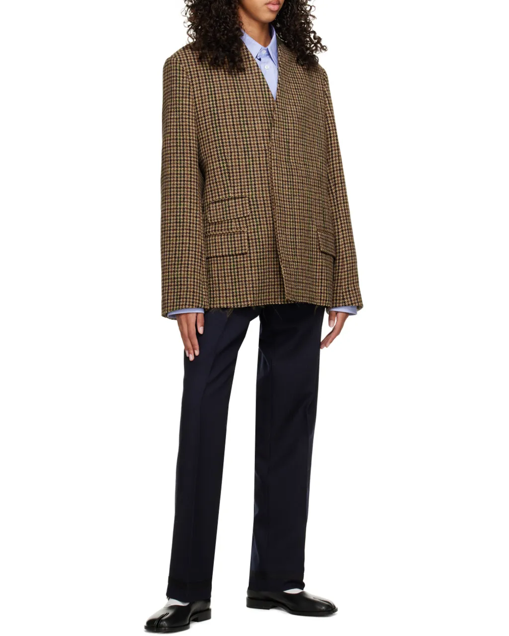 Maison Margiela High-Waist Pressed Crease Trousers