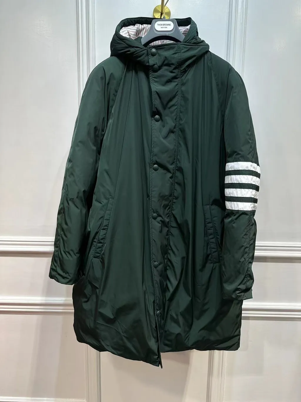 Thom Browne Long Sleeved 4-Bar Parka