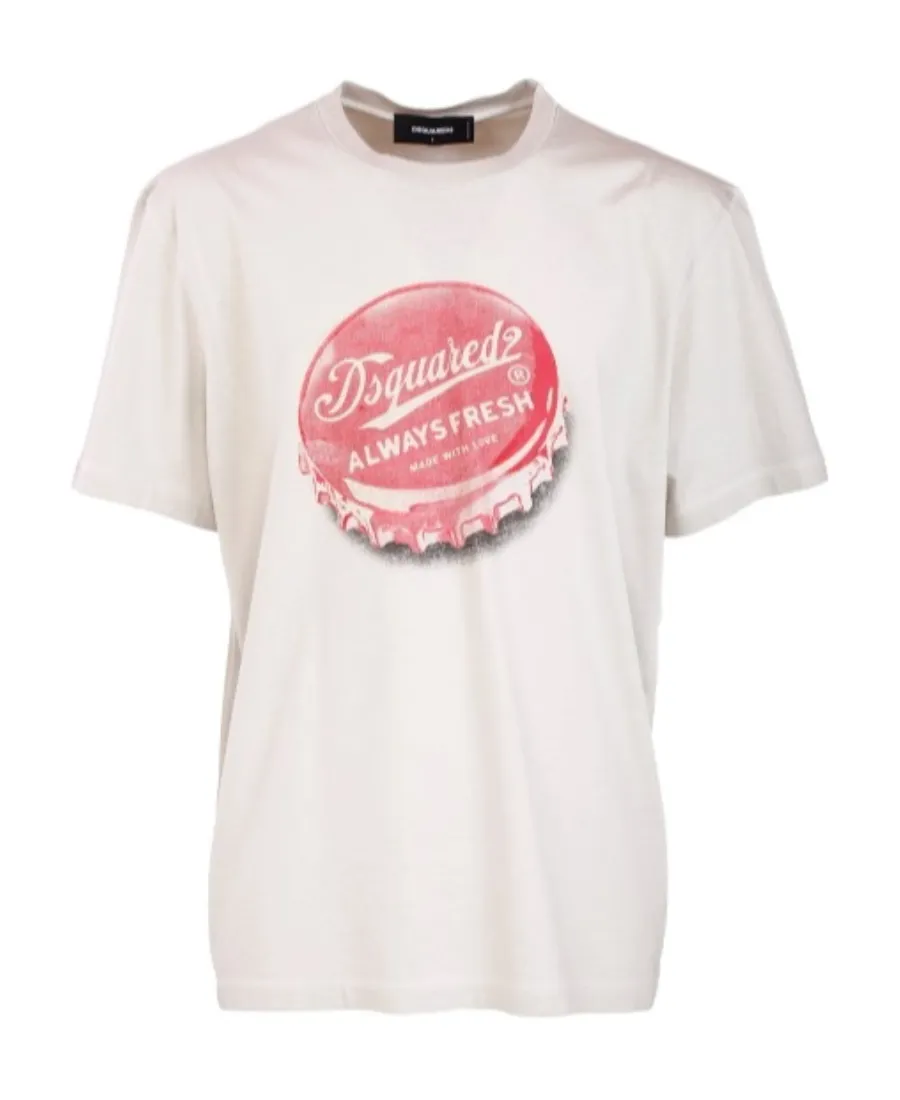 Dsquared2 Logo Printed Crewneck T-Shirt