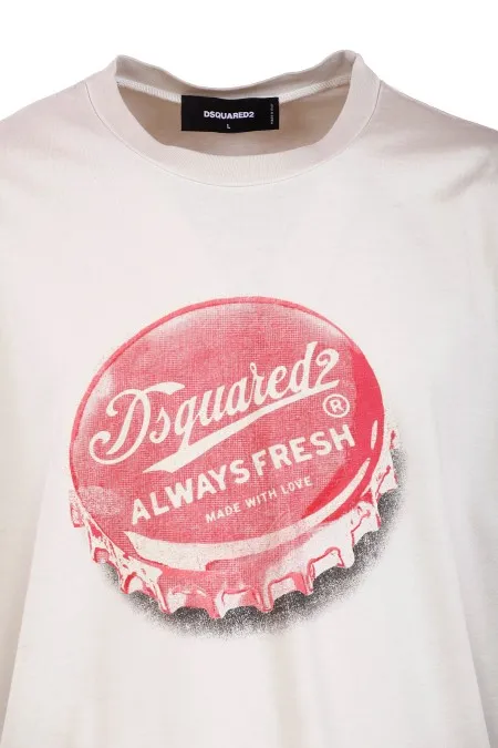 Dsquared2 Logo Printed Crewneck T-Shirt