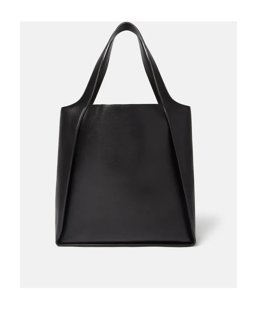 Stella Mccartney Logo Perforated Open Top Tote Bag