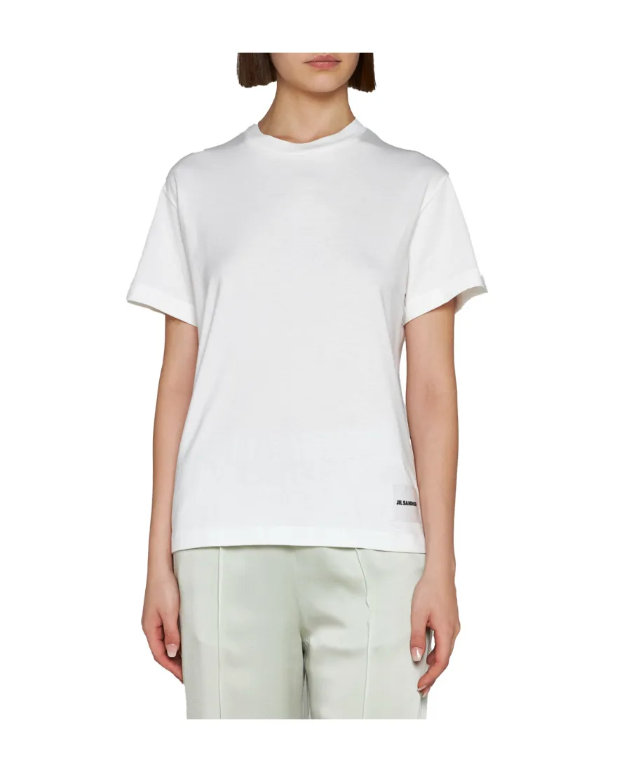 Jil Sander+ Logo Patch Crewneck T-Shirt