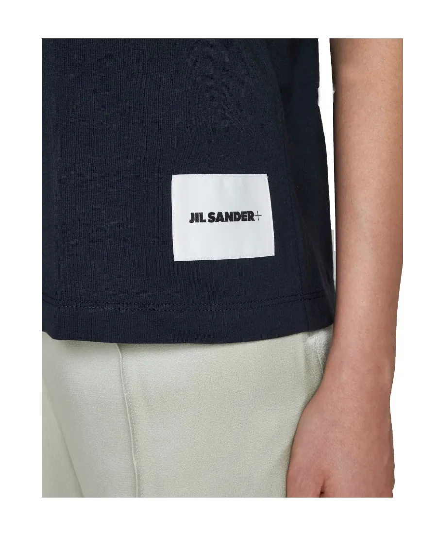 Jil Sander+ Logo Patch Crewneck T-Shirt