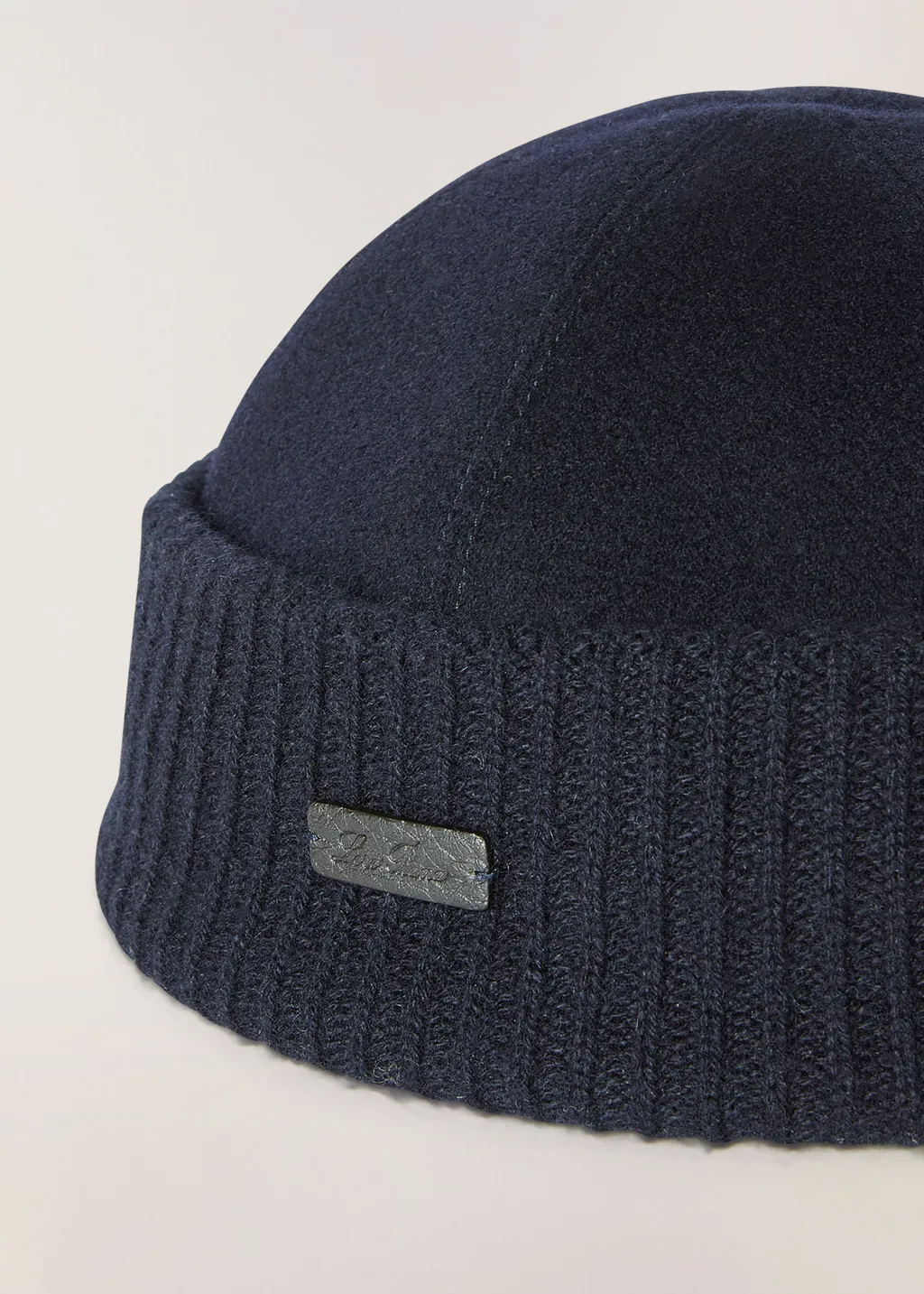 Loro Piana Logo Patch Knitted Beanie
