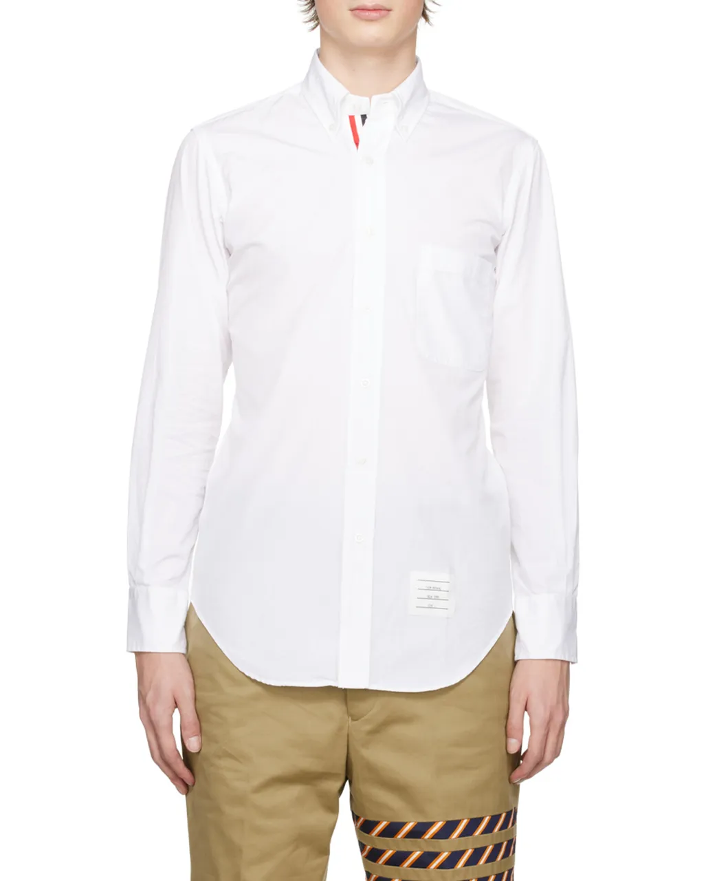 Thom Browne Rwb Detailed Long-Sleeved Shirt