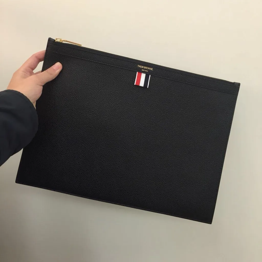 Thom Browne Logo Printed Document Holder