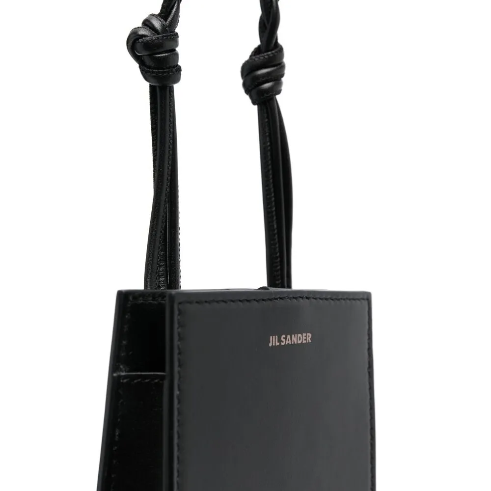 Jil Sander Logo Detailed Tangle Shoulder Bag