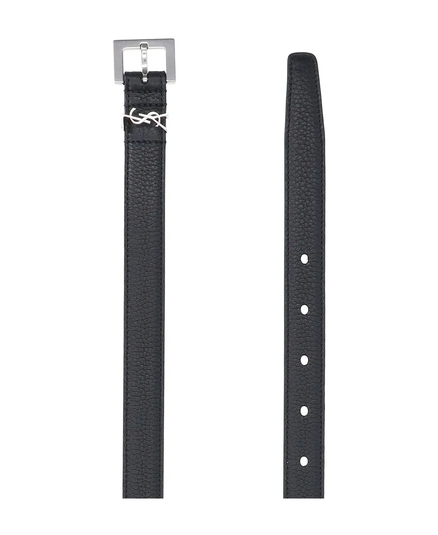 Saint Laurent Monogram Appliqu Belt