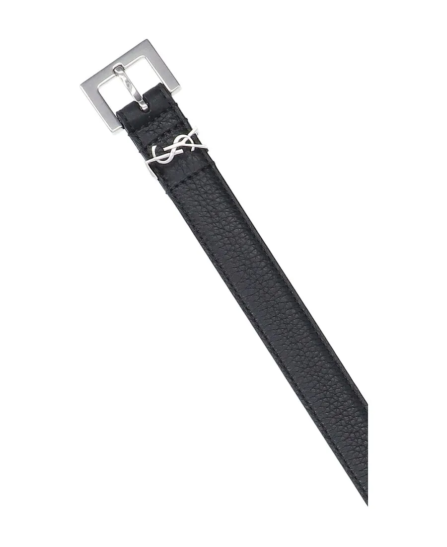 Saint Laurent Monogram Appliqu Belt