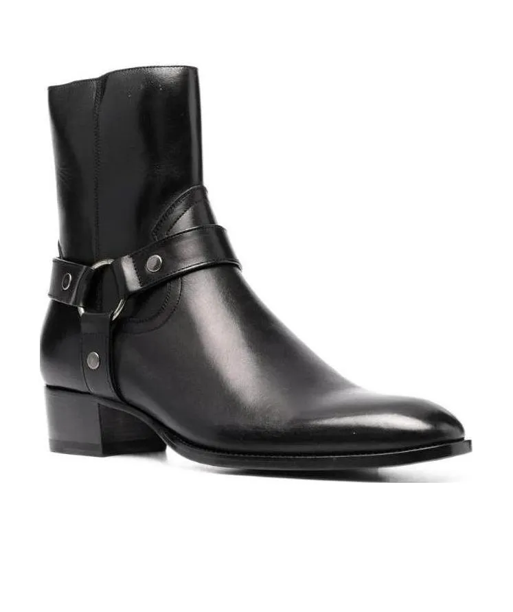 Saint Laurent Wyatt Harness Boots