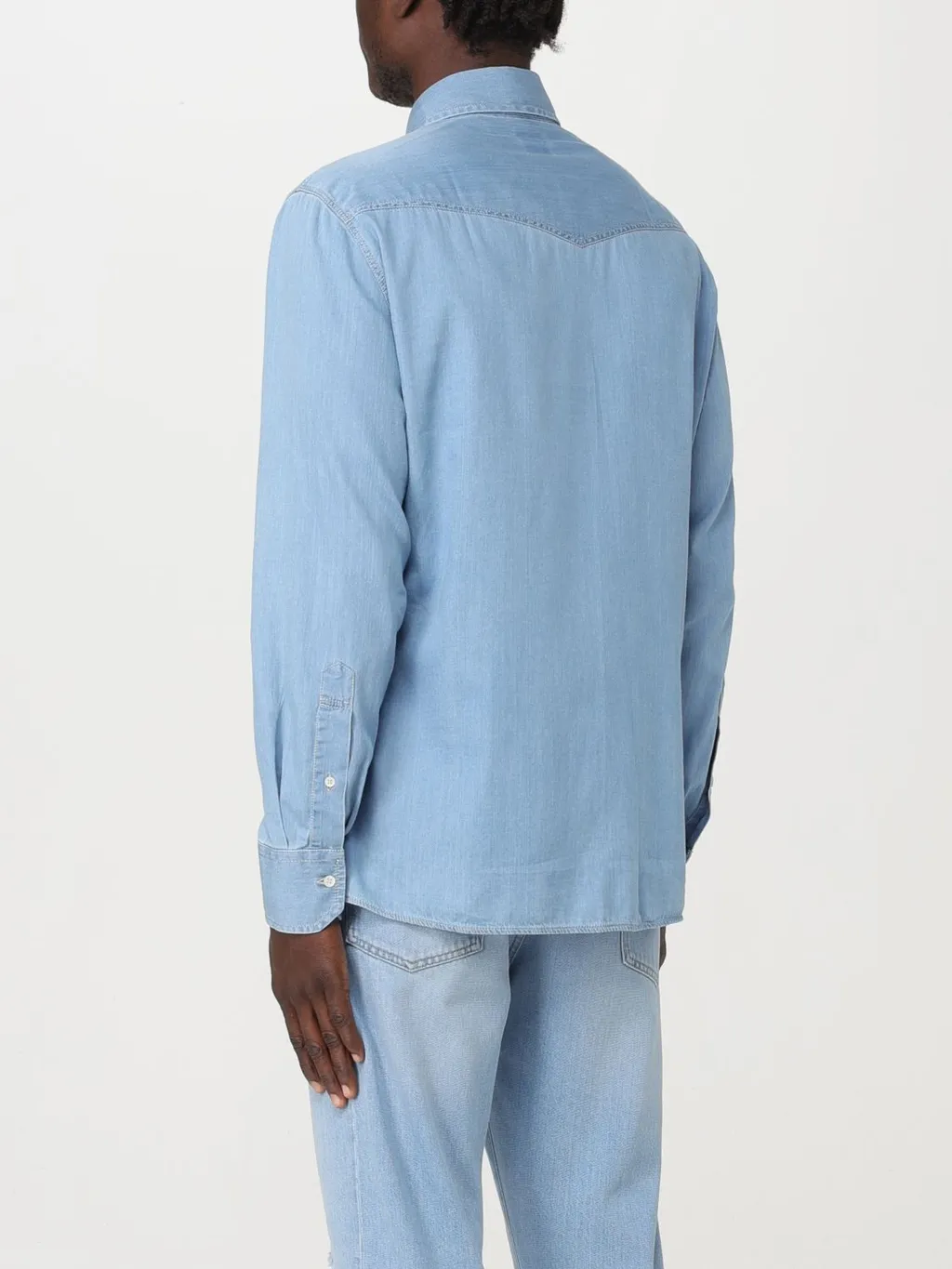 Brunello Cucinelli Long-Sleeved Denim Shirt