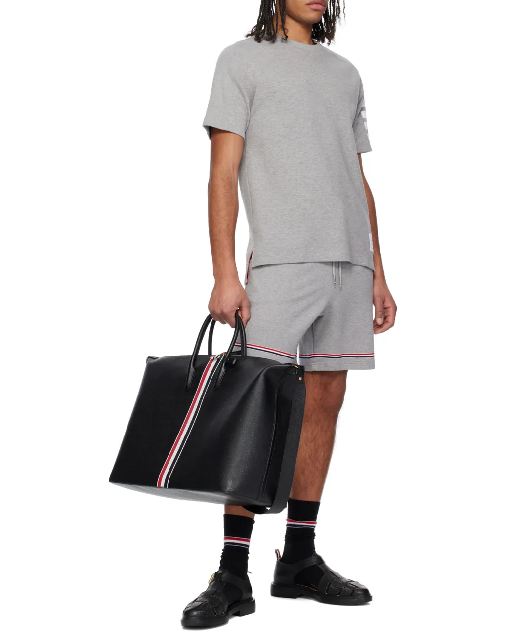 Thom Browne 4-Bar Crewneck T-Shirt