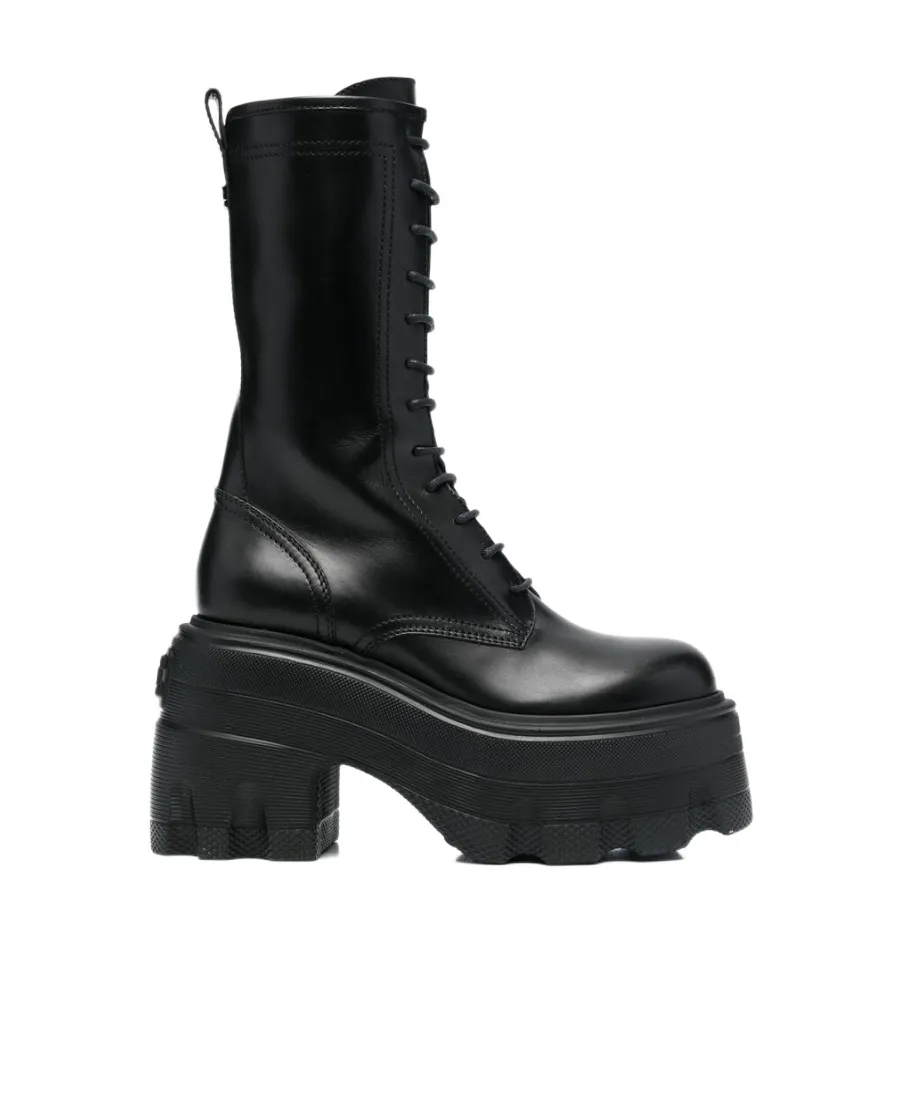 Casadei Chunky Sole Lace-Up Boots