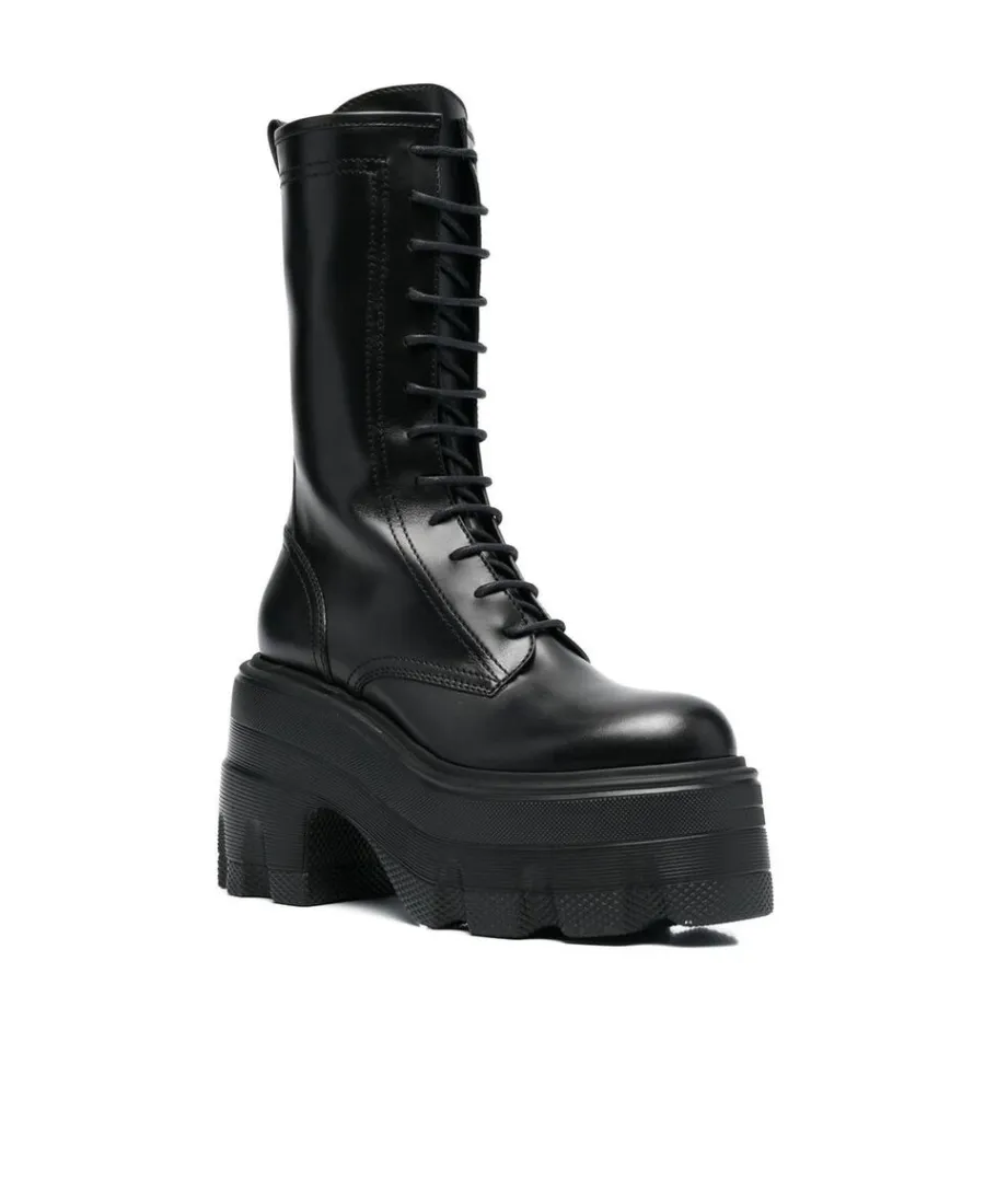 Casadei Chunky Sole Lace-Up Boots