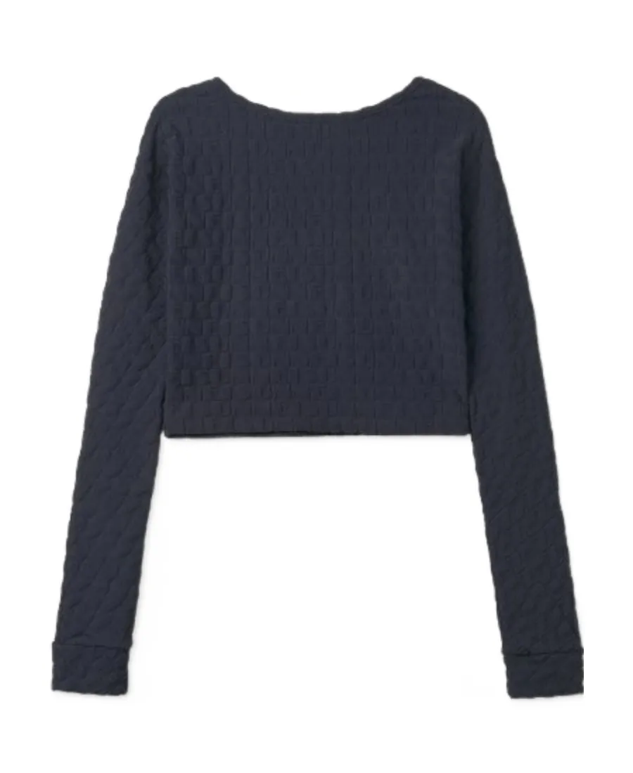 Round Collar Logo Sweater