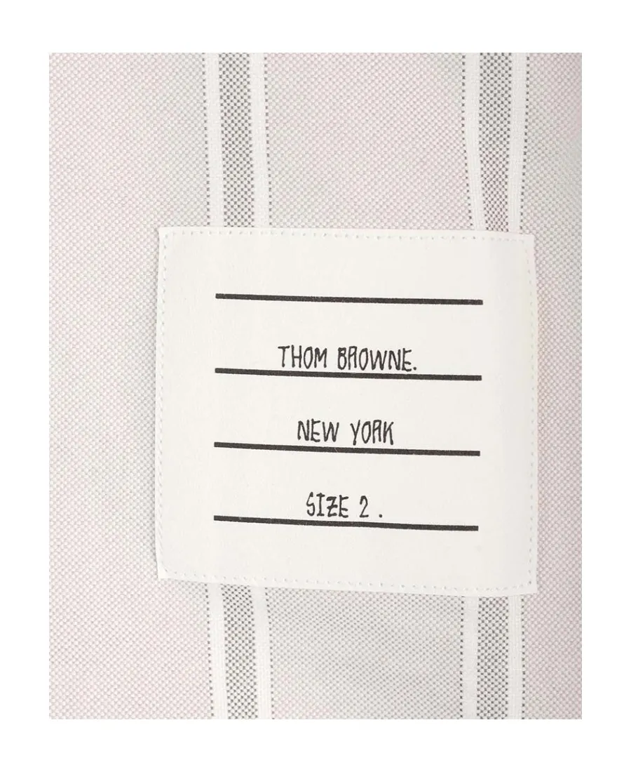Thom Browne Rwb Striped Long-Sleeved Shirt