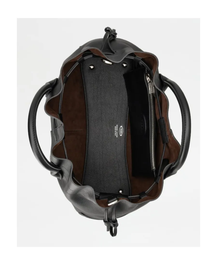 Tod's Di Logo Patch Drawstring Tote Bag