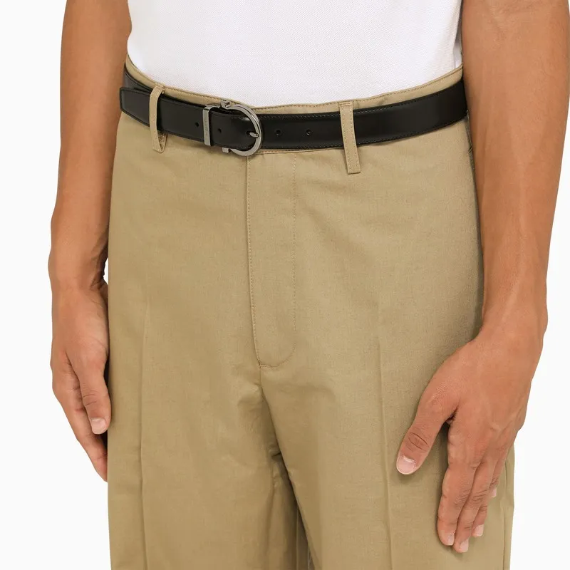 Salvatore Ferragamo Gancini Buckled Reversible Belt