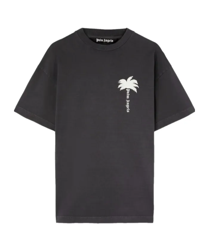 Palm Angels Palm Tree Printed Crewneck T-Shirt
