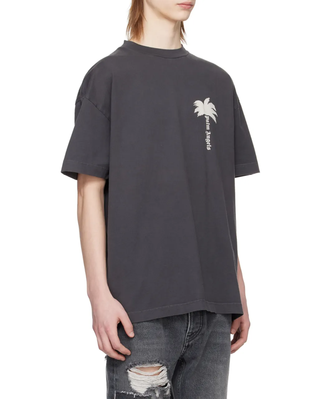 Palm Angels Palm Tree Printed Crewneck T-Shirt