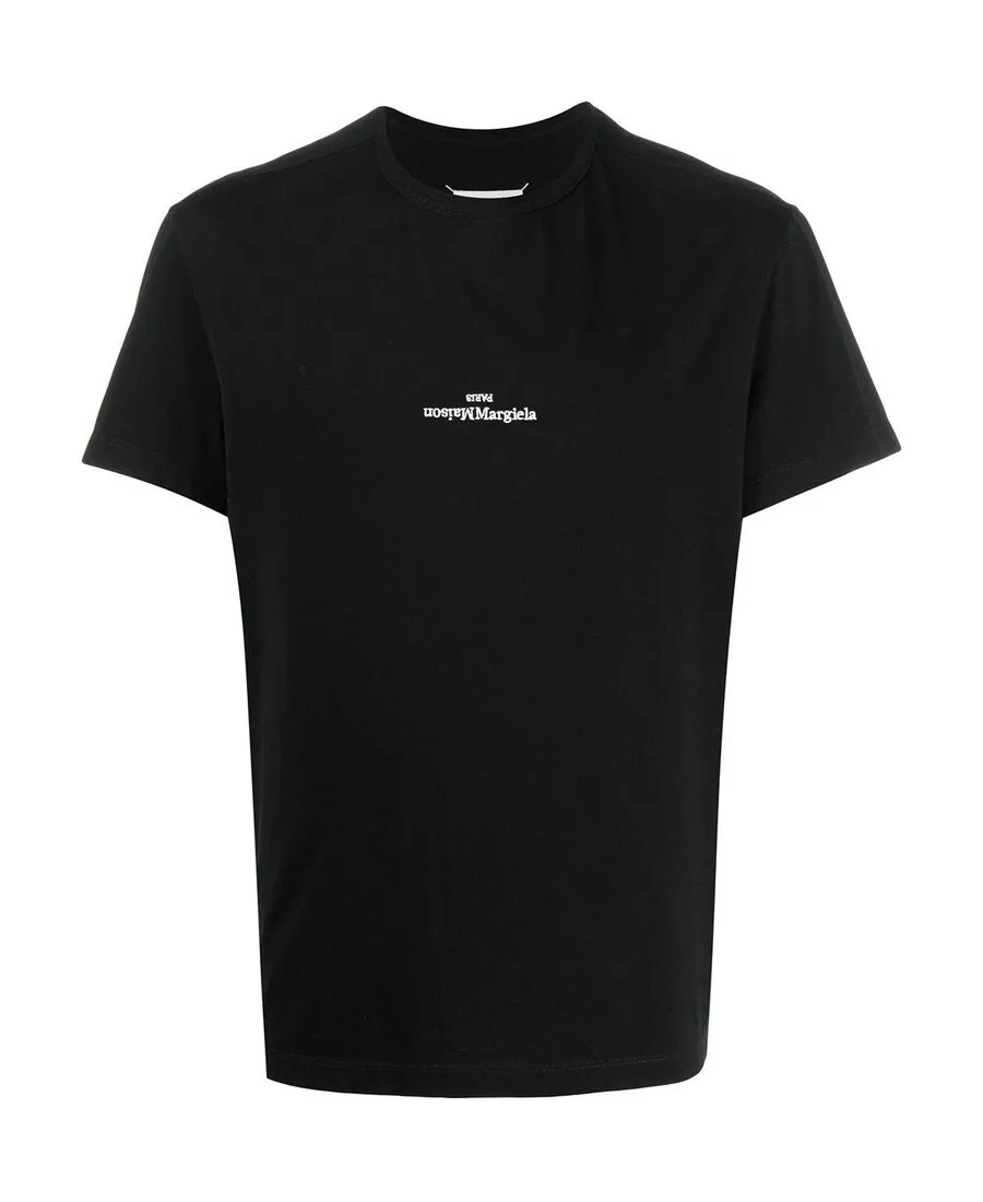 Maison Margiela Logo Embroidered Crewneck T-Shirt