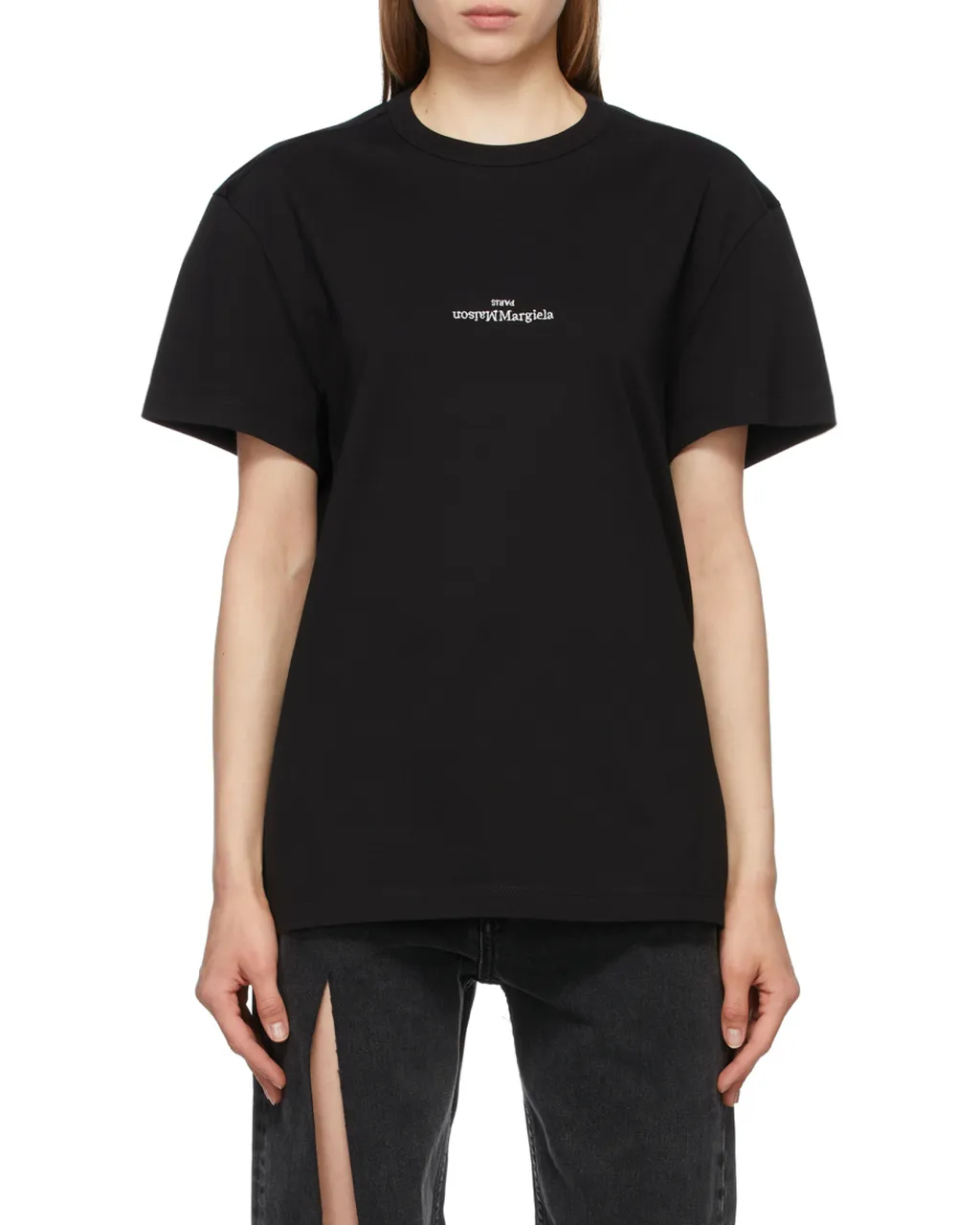 Maison Margiela Logo Embroidered Crewneck T-Shirt