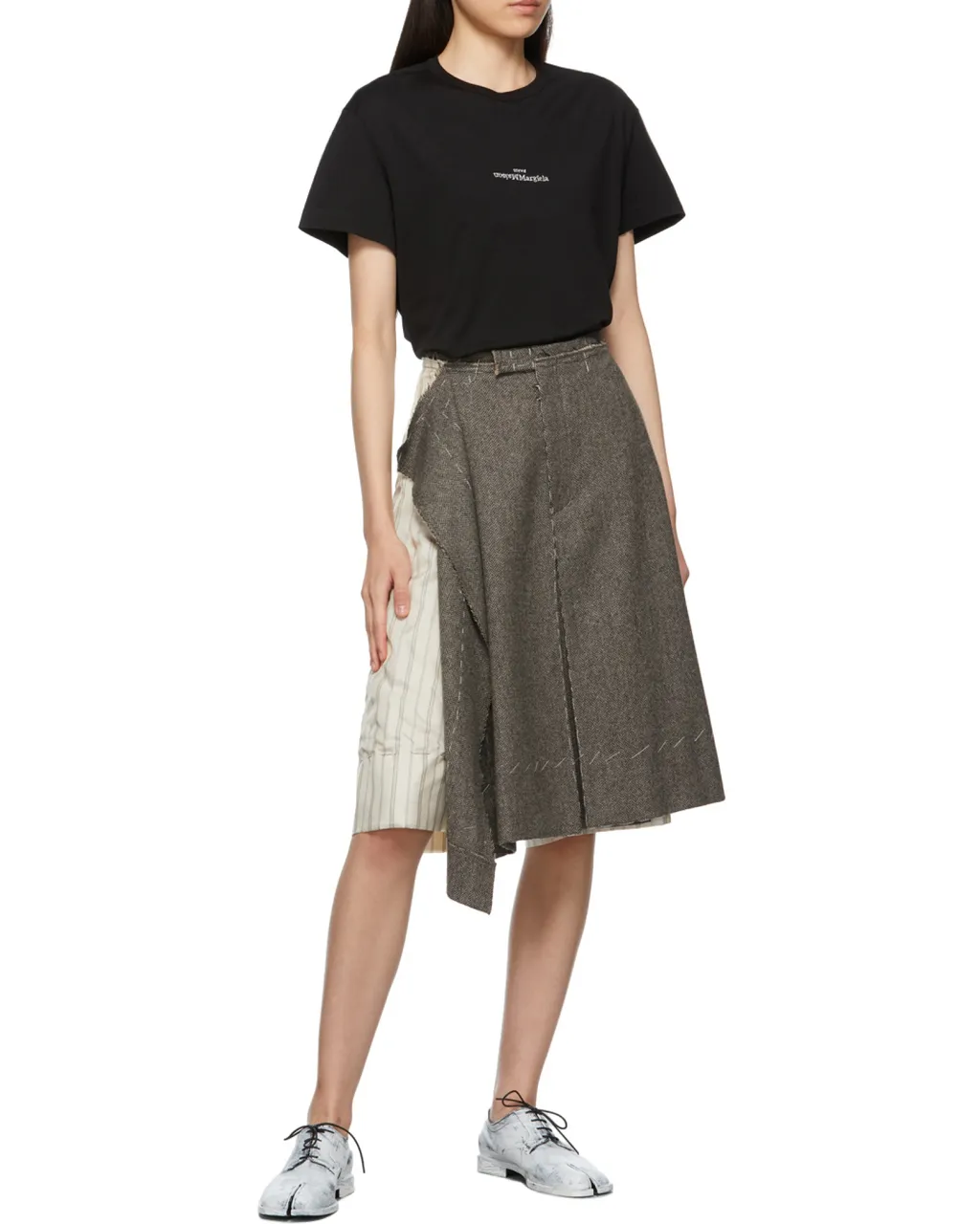 Maison Margiela Logo Embroidered Crewneck T-Shirt