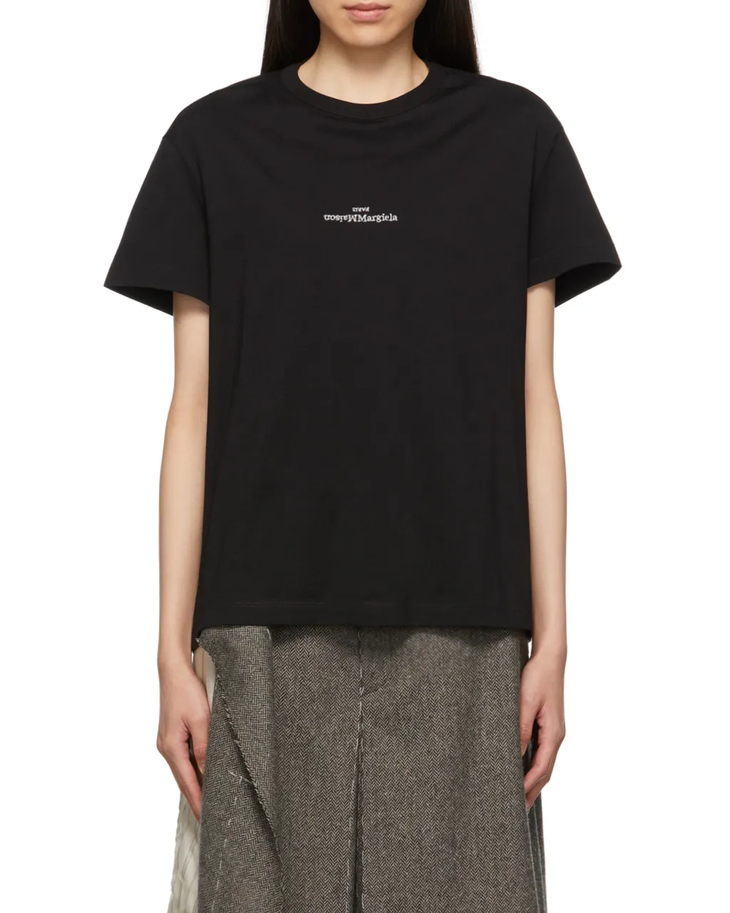 Maison Margiela Logo Embroidered Crewneck T-Shirt