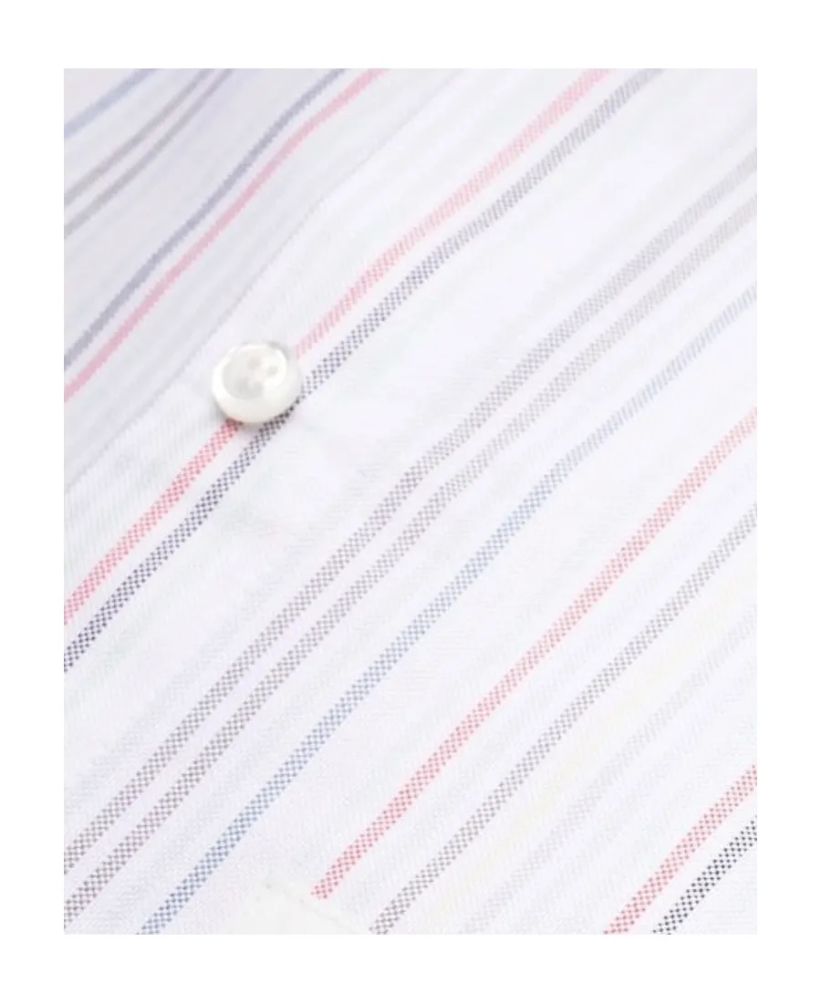 Thom Browne Striped Long-Sleeved Shirt Dress
