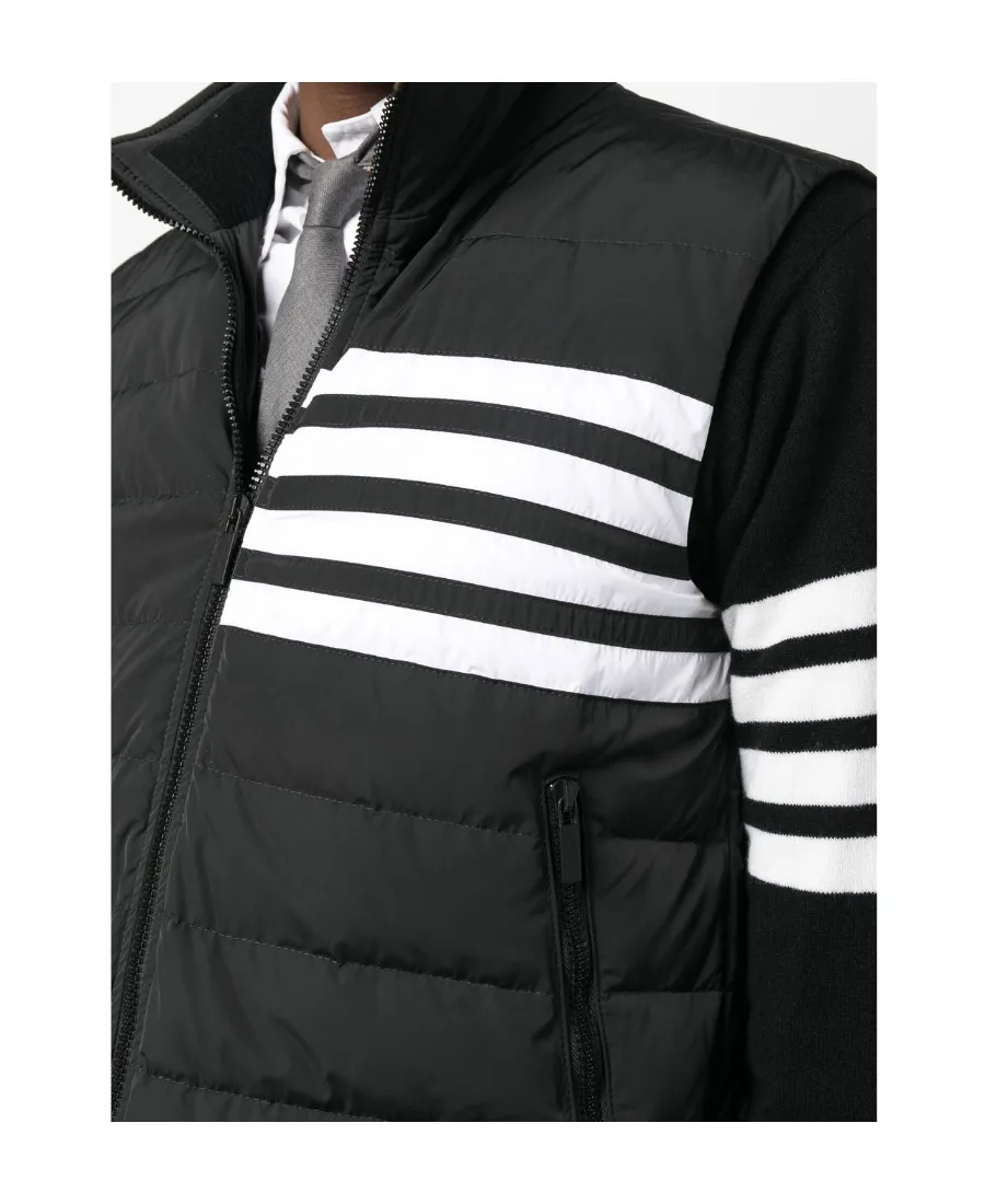 Thom Browne 4-Bar Motif Zipped Gilet