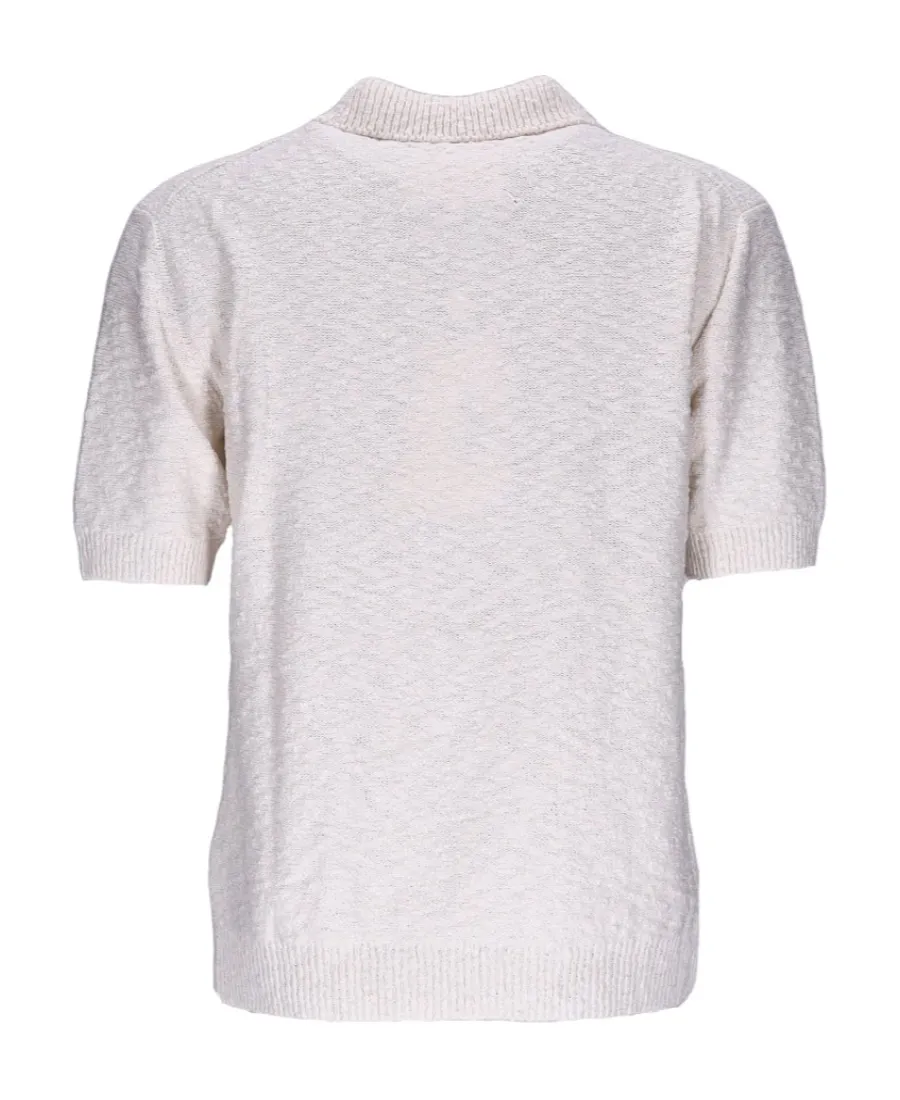 Maison Margiela Short-Sleeved Knitted Polo-Shirt