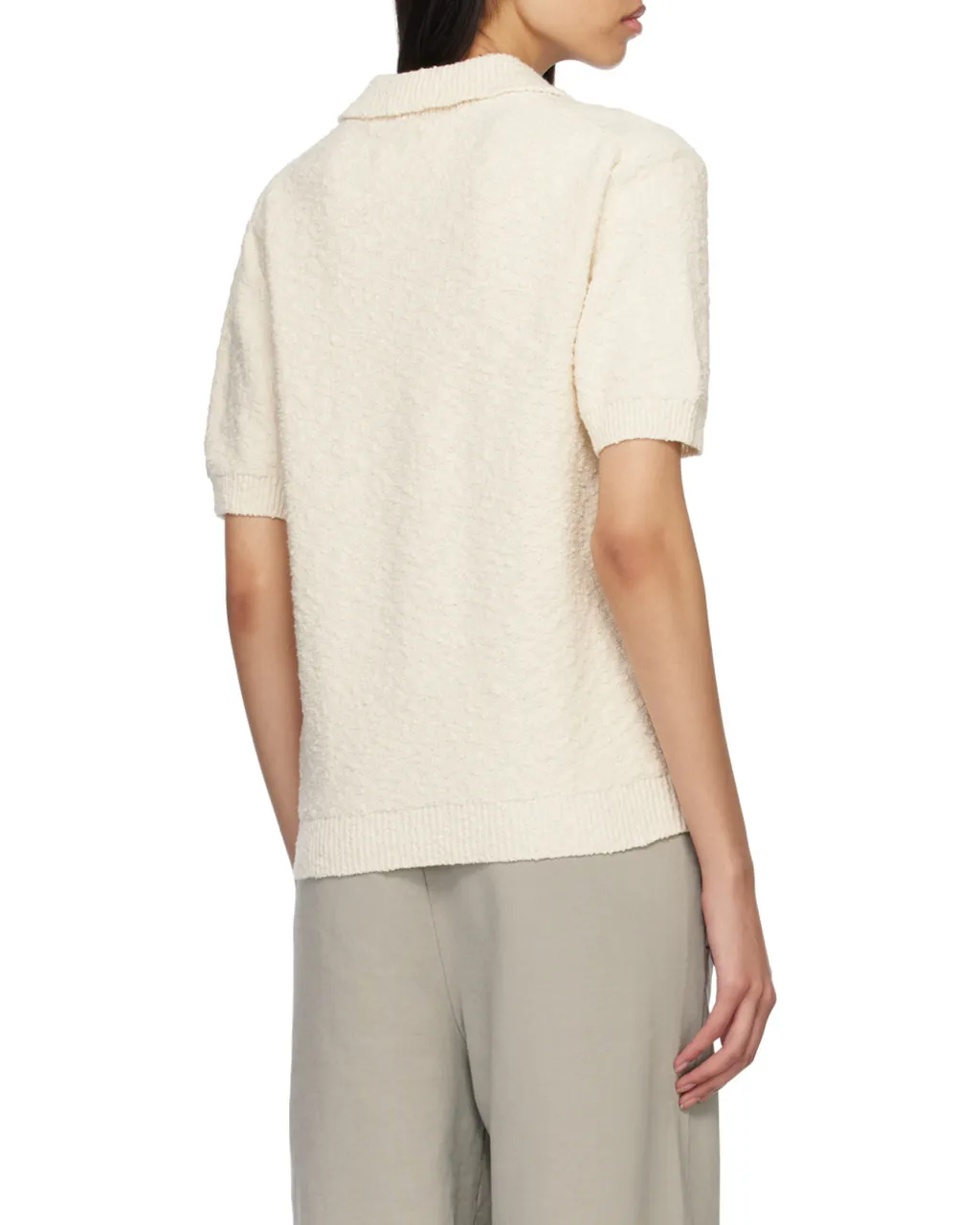 Maison Margiela Short-Sleeved Knitted Polo-Shirt