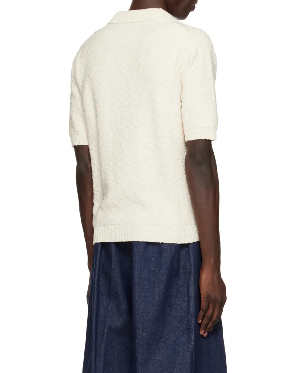 Maison Margiela Short-Sleeved Knitted Polo-Shirt