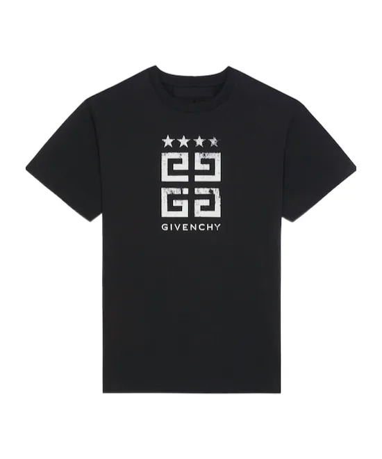 Givenchy Faded 4G Logo Printed Slim Fit T-Shirt