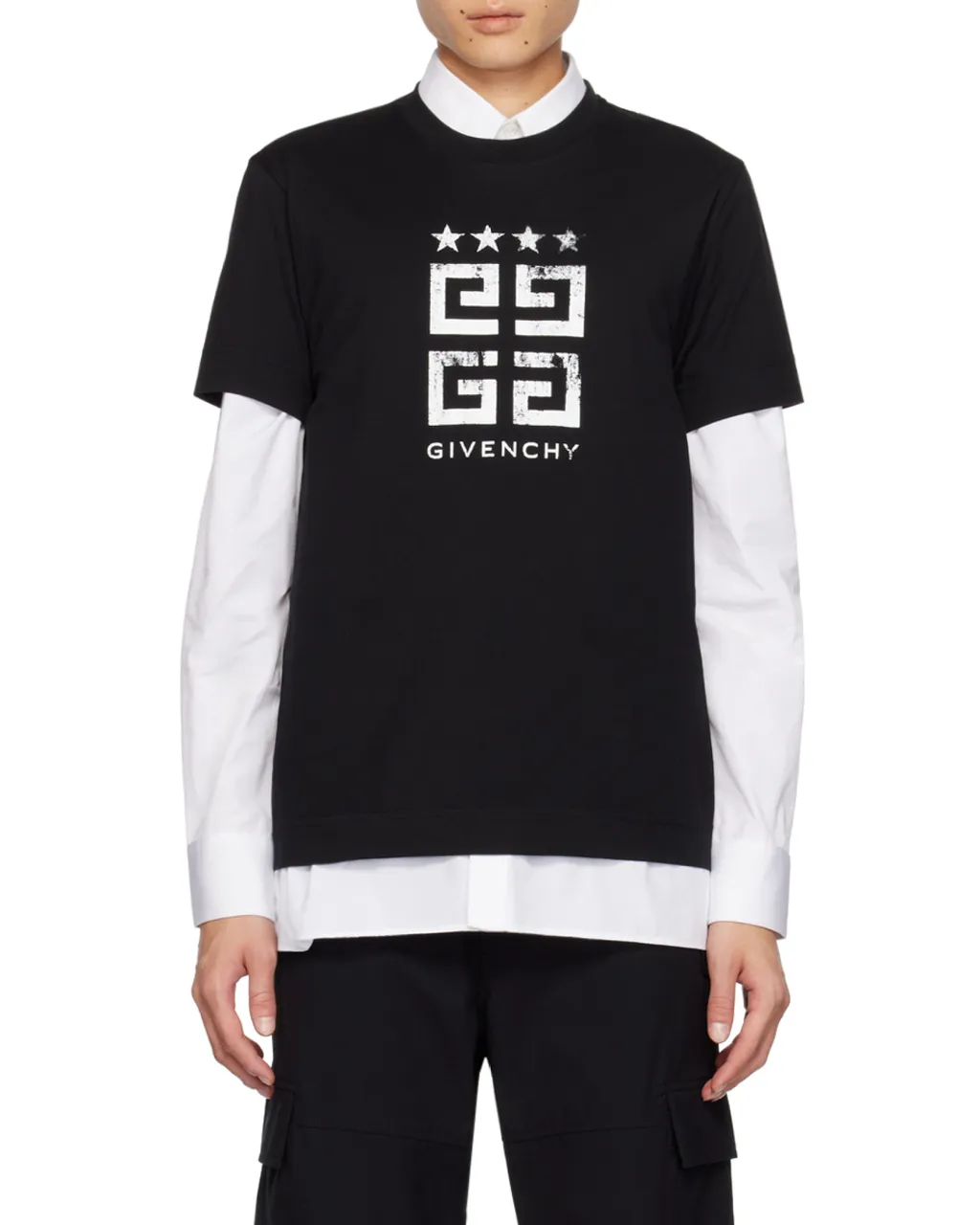 Givenchy Faded 4G Logo Printed Slim Fit T-Shirt