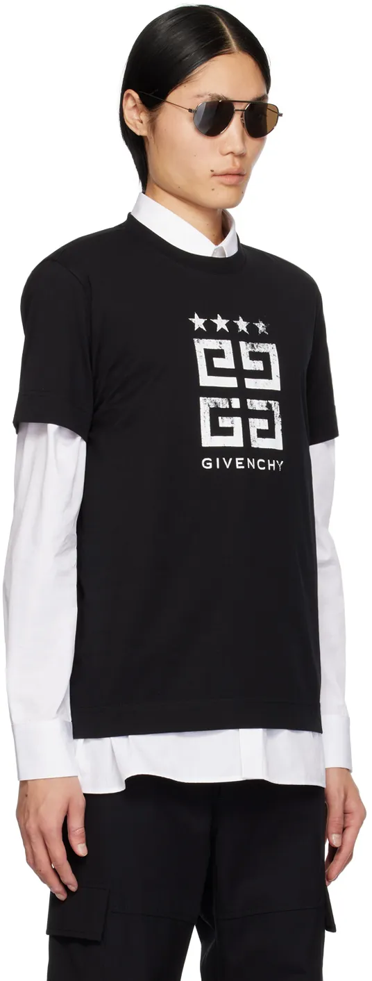 Givenchy Faded 4G Logo Printed Slim Fit T-Shirt
