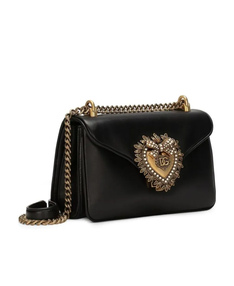 Dolce & Gabbana Devotion Foldover Top Shoulder Bag