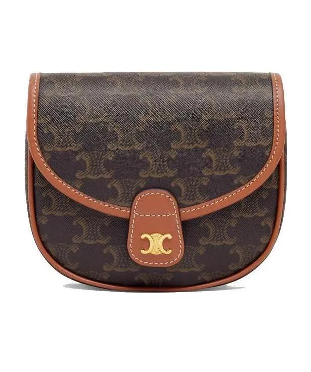Mini Besace In Triomphe Canvas And Calfskin