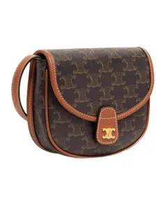 Mini Besace In Triomphe Canvas And Calfskin
