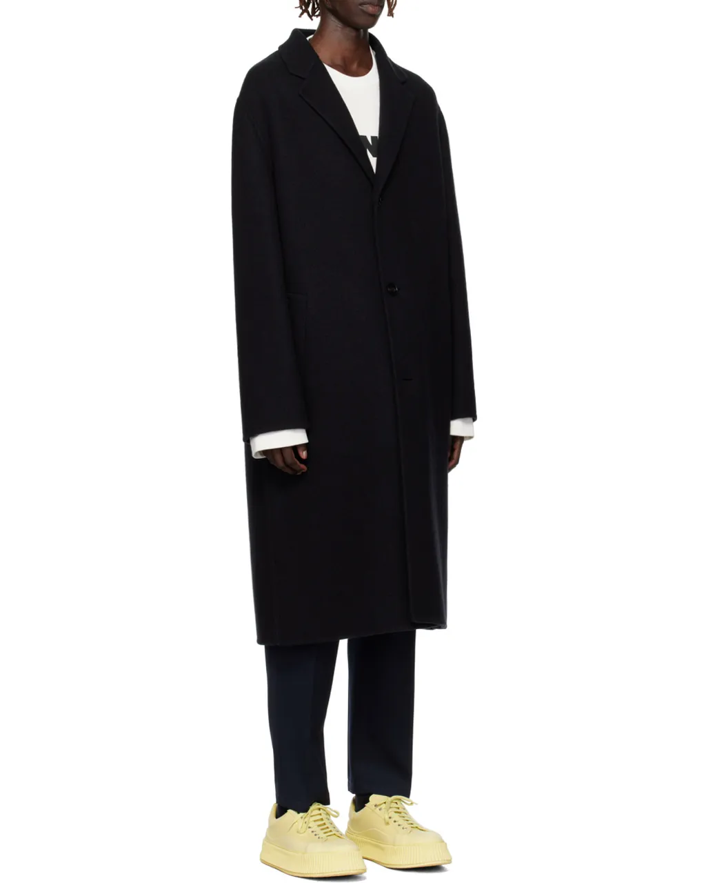 Jil Sander Single-Breasted Mid-Length Coat