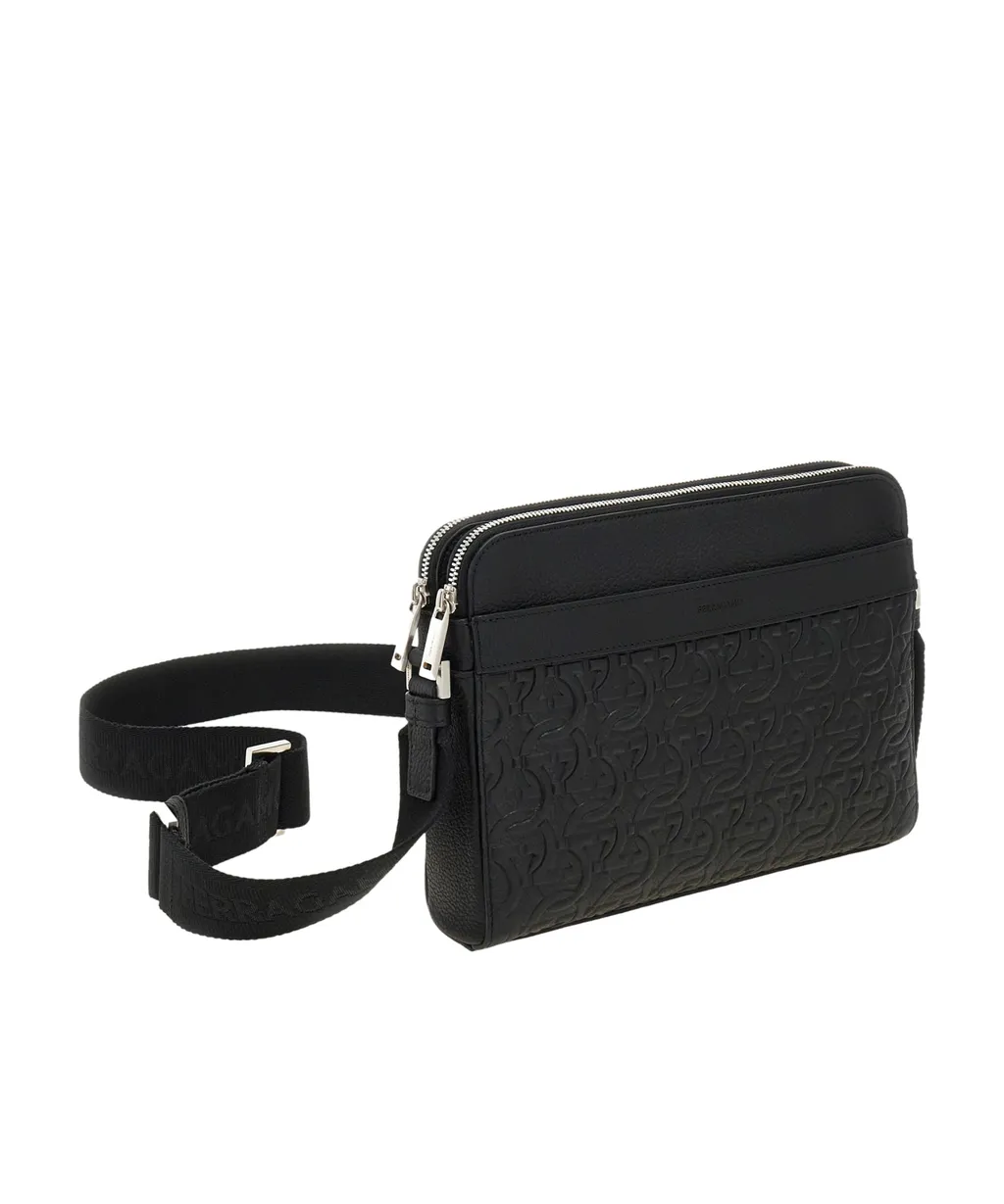 Logo Embossed Shoulder Bag