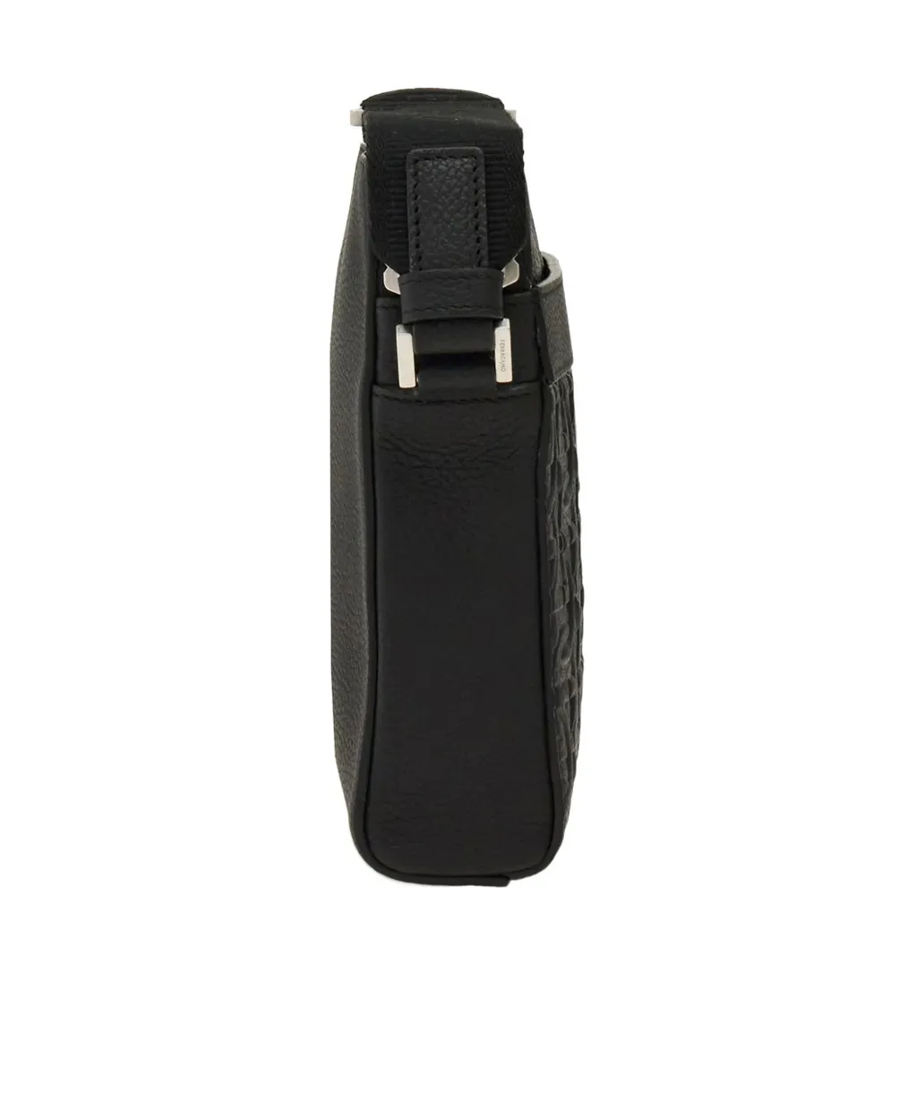 Logo Embossed Shoulder Bag