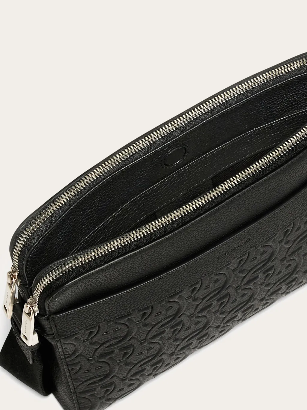 Logo Embossed Shoulder Bag