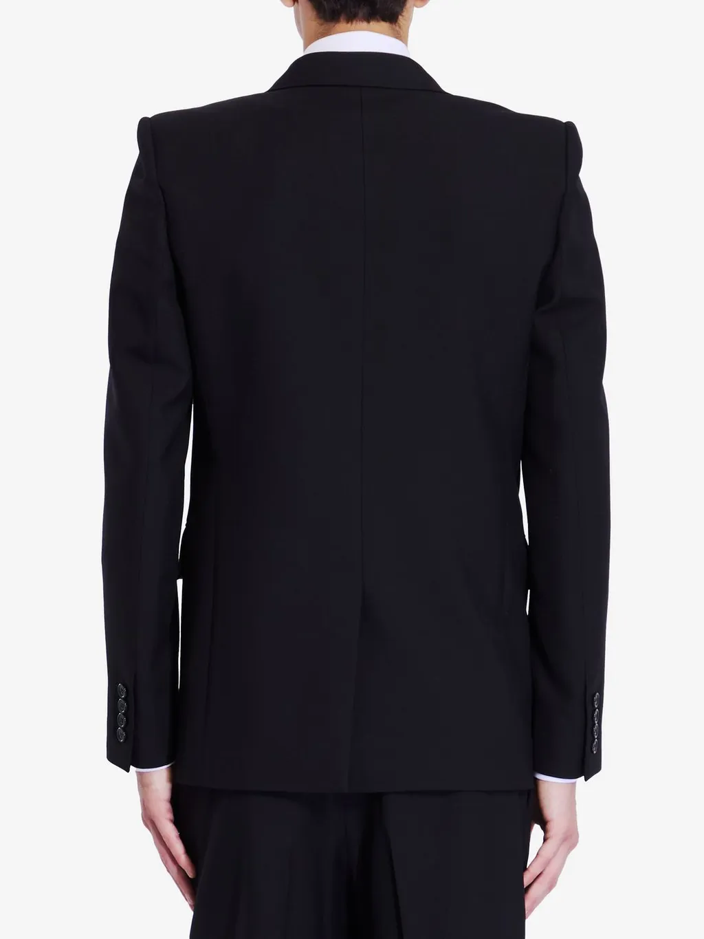Saint Laurent Double-Breasted Long-Sleeved Jacket