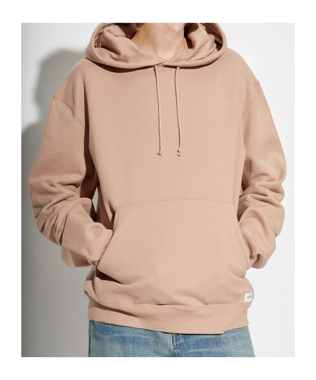 Saint Laurent Logo Patch Drawstring Hoodie