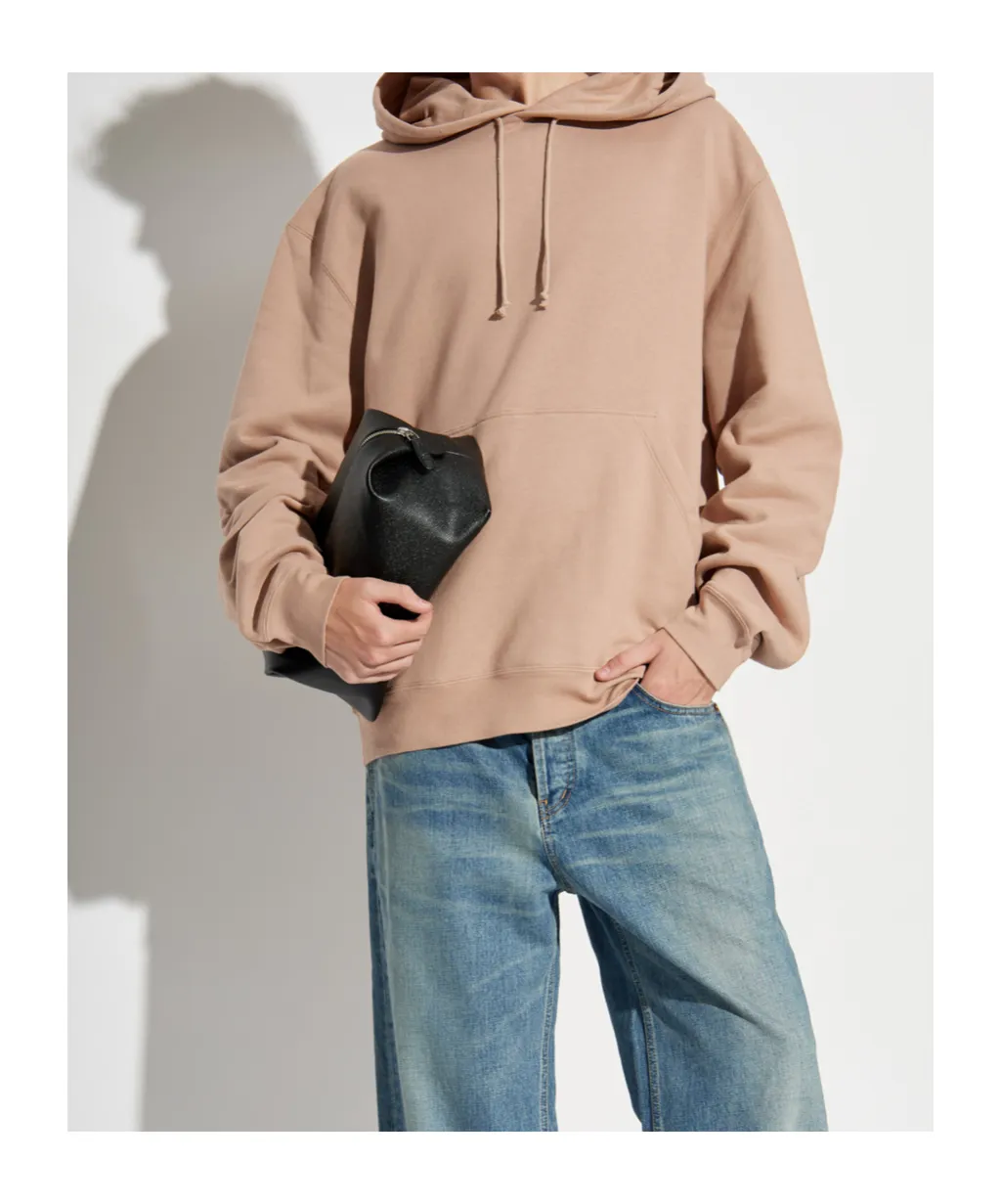 Saint Laurent Logo Patch Drawstring Hoodie