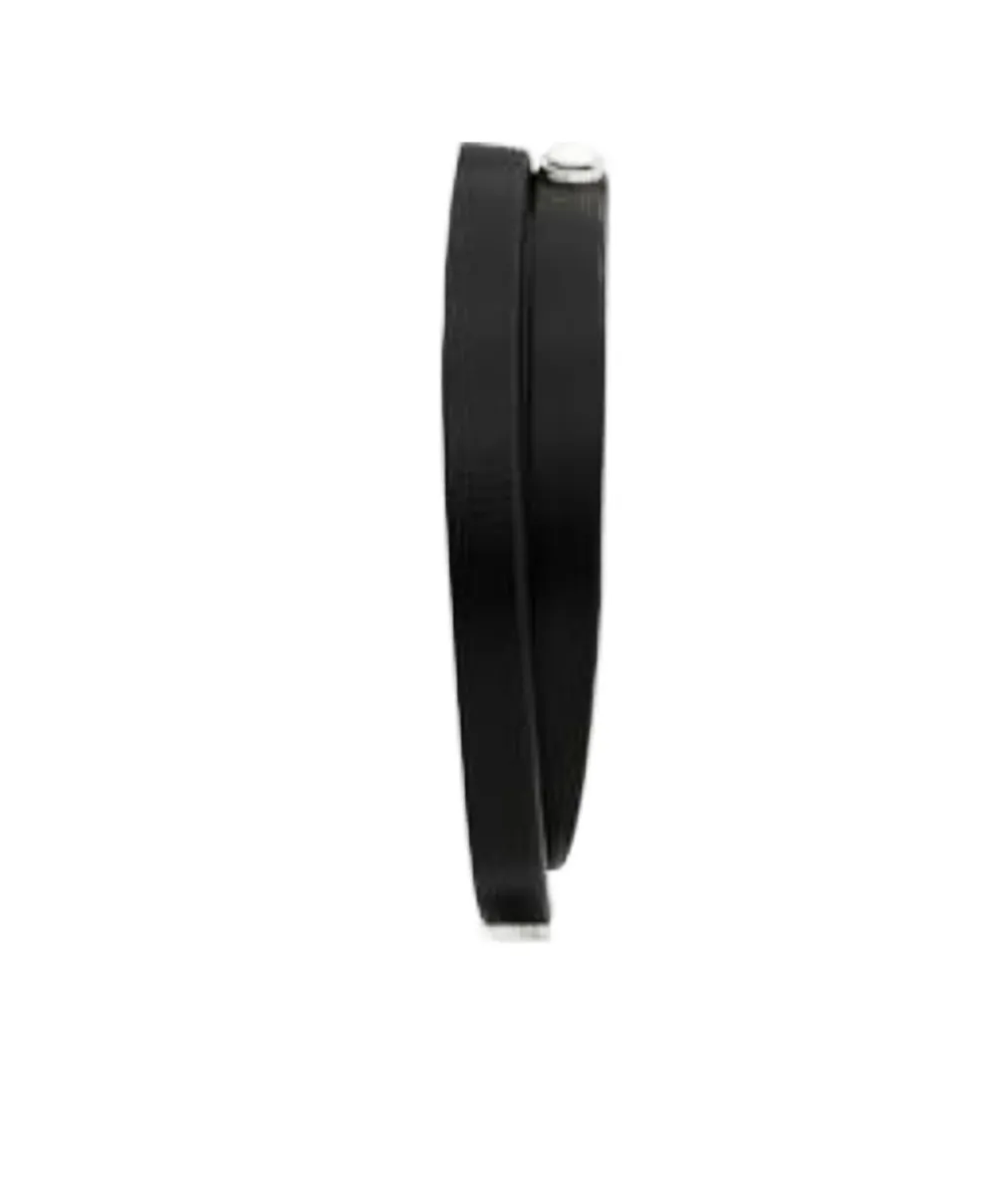 Saint Laurent Logo Engraved Double-Wrap Bracelet