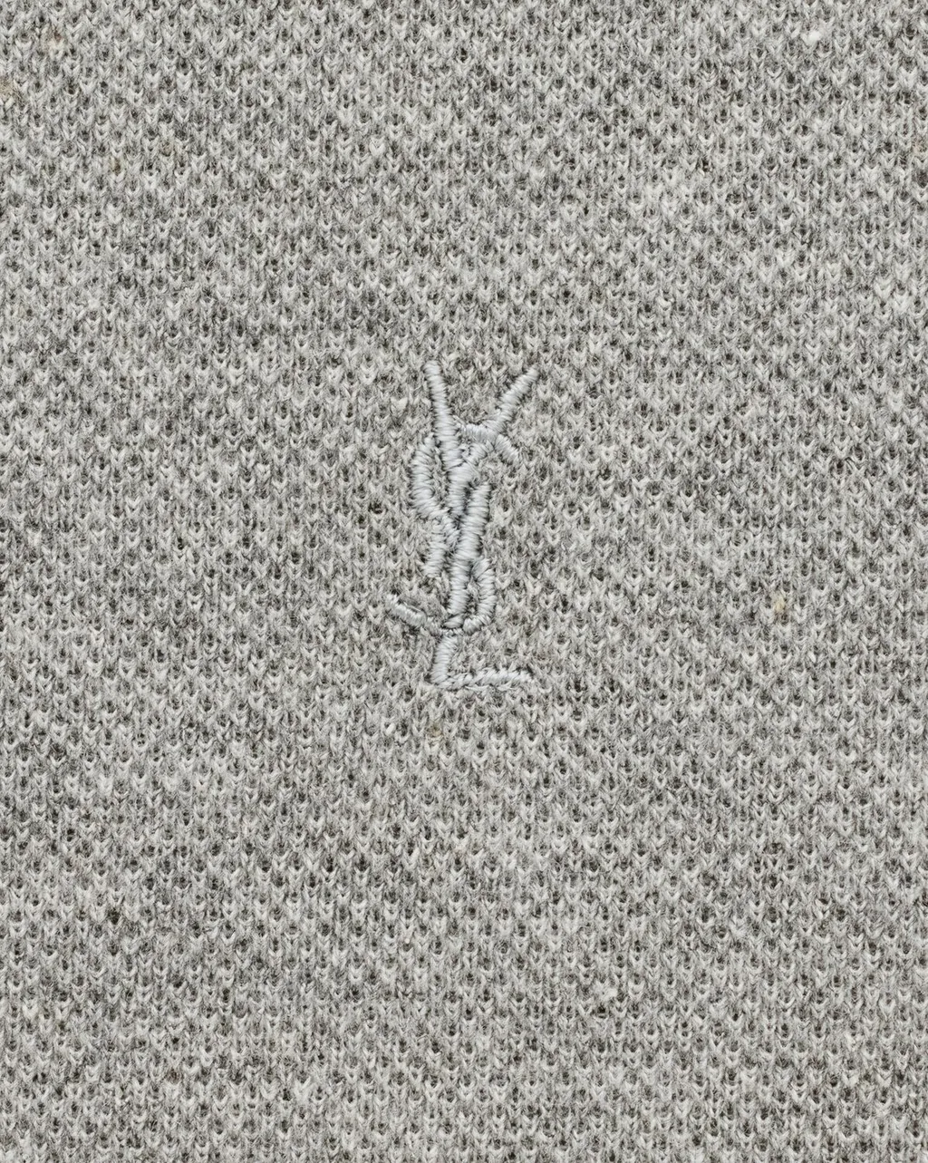 Saint Laurent Logo Embroidered Polo Shirt